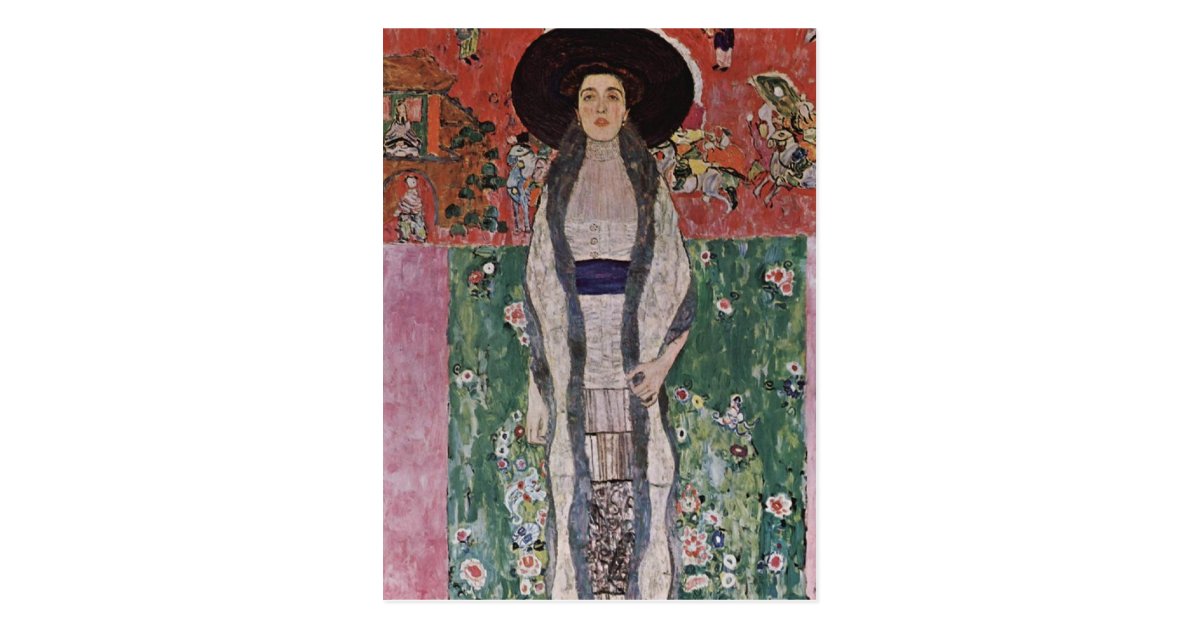Gustav Klimt Portrait Of Adele Bloch Bauer Ii Postcard Zazzle Com