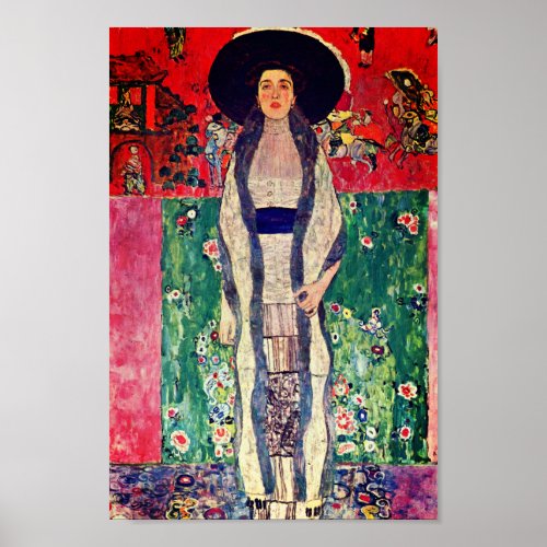 Gustav Klimt Portrait of Adele Bloch_Bauer II Poster
