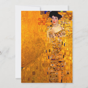 Gustav Klimt Portrait of Adele Bloch Bauer Invitation