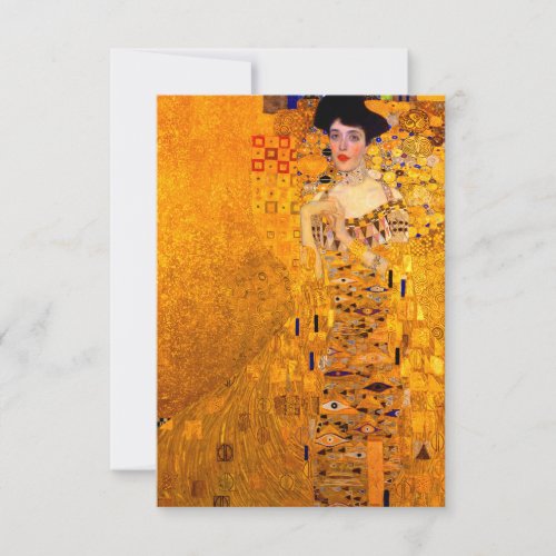 Gustav Klimt Portrait of Adele Bloch Bauer Invitation