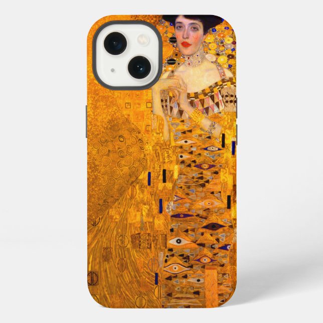 Gustav Klimt Portrait of Adele Bloch Bauer Iphone Case (Back)