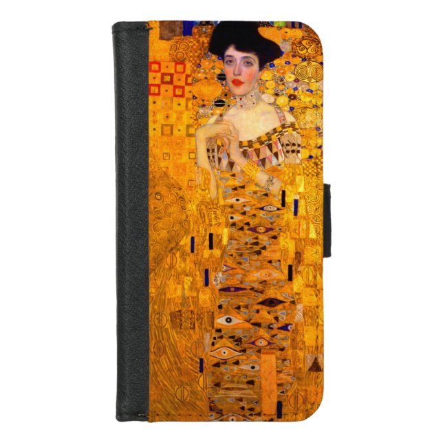 Gustav Klimt Portrait of Adele Bloch Bauer iPhone Wallet Case (Front)