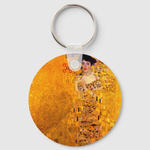 Gustav Klimt Portrait of Adele Bloch Bauer Keychain