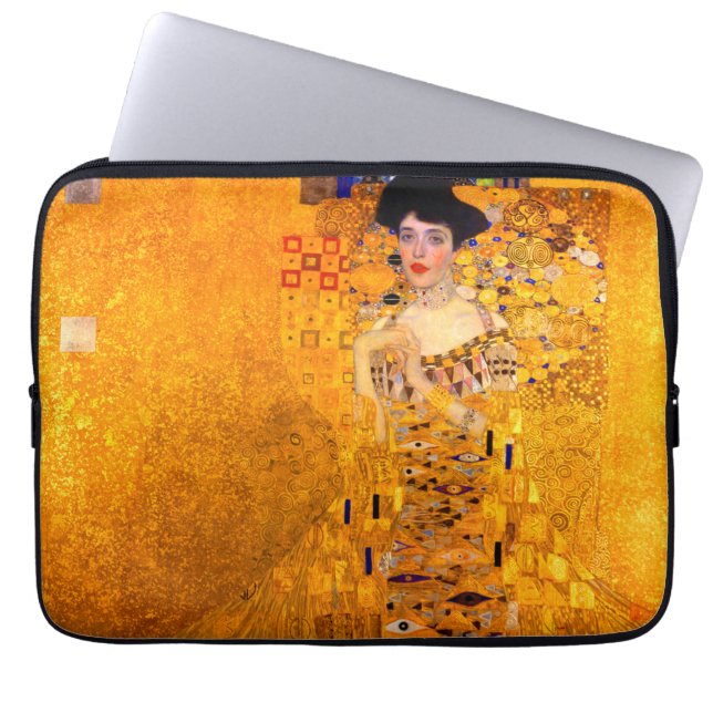 Gustav Klimt Portrait of Adele Bloch Bauer Laptop Sleeve (Front)