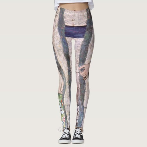 Gustav Klimt Portrait Of Adele Bloch Bauer ll Leggings