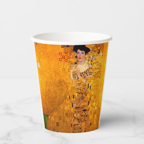 Gustav Klimt Portrait of Adele Bloch Bauer Paper Cups