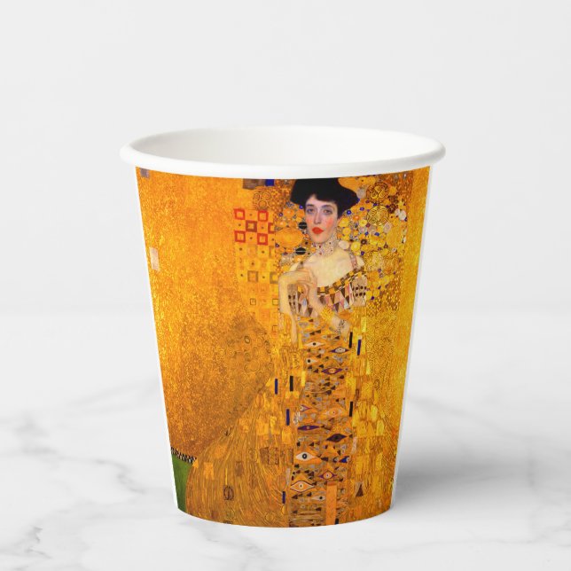 Gustav Klimt Portrait of Adele Bloch Bauer Paper Cups