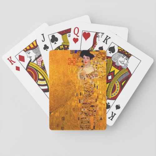 Gustav Klimt Portrait of Adele Bloch Bauer Poker Cards