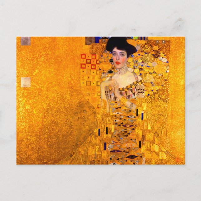 Gustav Klimt Portrait of Adele Bloch Bauer Postcard (Front)