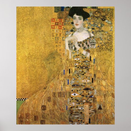Gustav Klimt _ Portrait Of Adele Bloch Bauer Poster