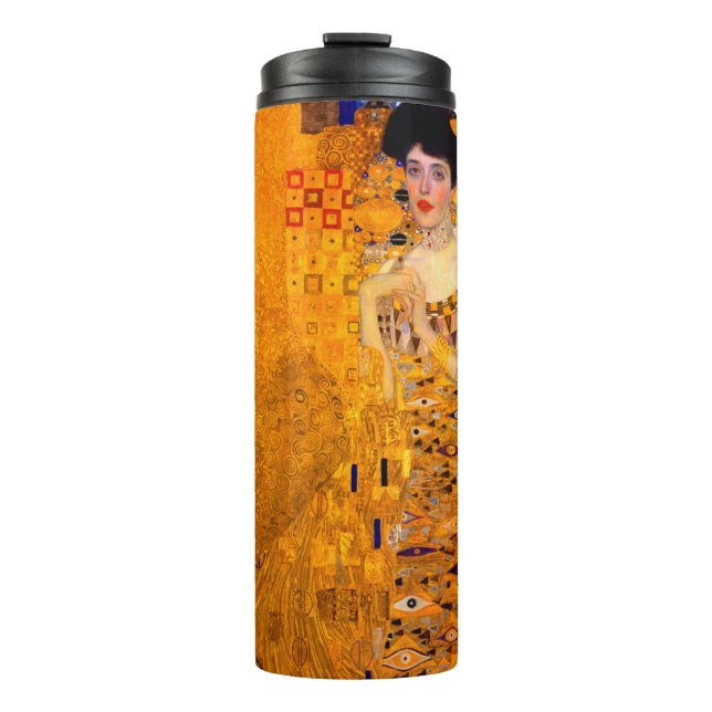 Gustav Klimt Portrait of Adele Bloch Bauer Thermal Tumbler (Front)