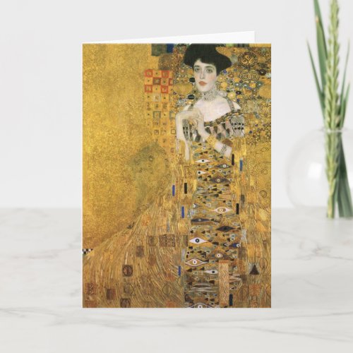 Gustav Klimt _ Portrait of Adele Block Bauer Card