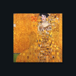 Gustav Klimt Portrait of Adele GalleryHD Vintage Canvas Print<br><div class="desc">Gustav Klimt. Portrait of Adele Bloch-Bauer I. c. 1907. Oil,  silver and gold on canvas. Original fine art masterpiece painting by famous Austrian Art Nouveau artist Gustav Klimt.</div>