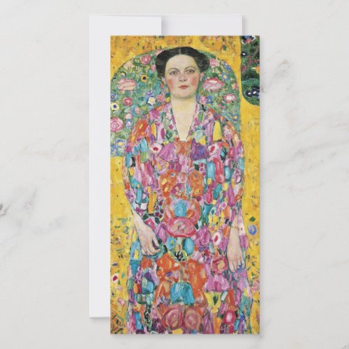 Gustav Klimt _ Portrait Of Eugenia Primavesi Holiday Card