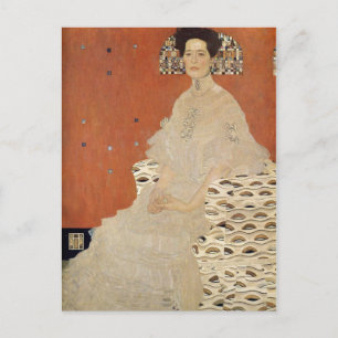 GUSTAV KLIMT - Portrait of Fritza Riedler 1906 Postcard