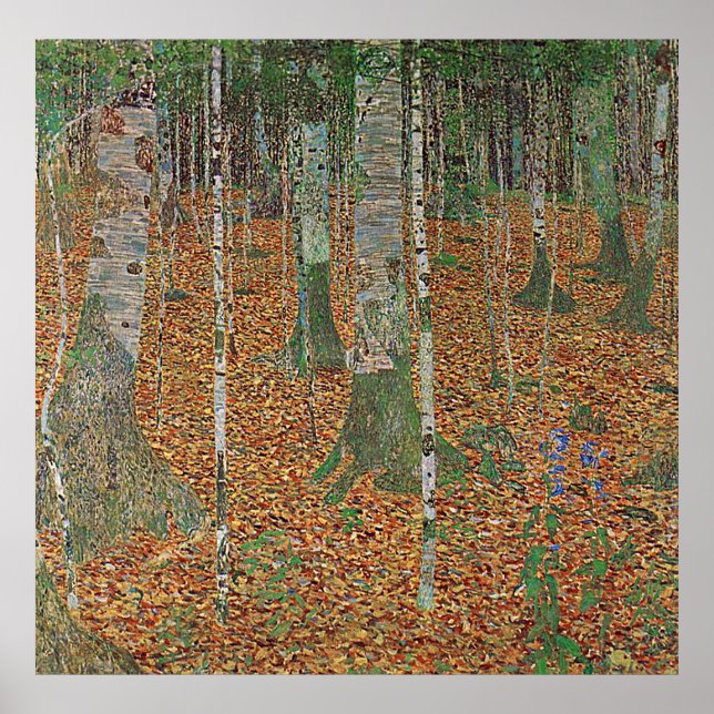 Gustav Klimt Poster ~ The Forest (Front)