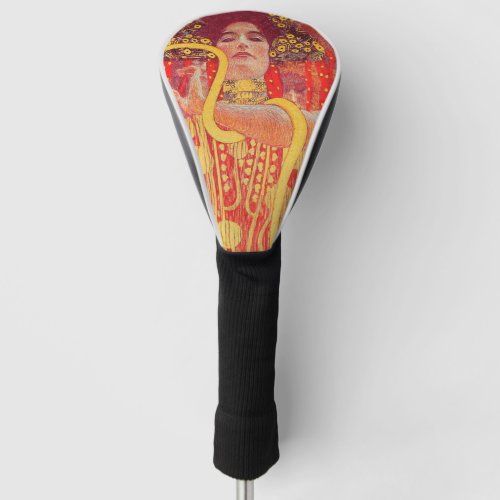 Gustav Klimt Red Woman Gold Snake Painting Golf Head Cover