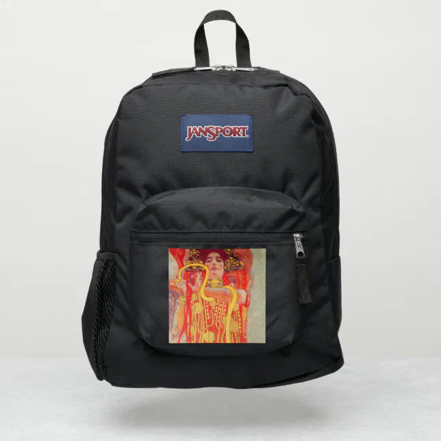 jansport backpack red and gold High Stakes Russet Red/Rose Schoolbag JS0A3C4W50C JANSPORT Bags Fashion It has a large main compartment for textbooks Gustav Klimt Red Woman Gold