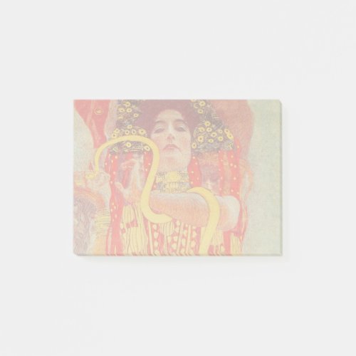 Gustav Klimt Red Woman Gold Snake Painting Post_it Notes
