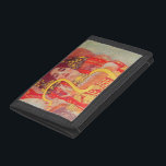 Gustav Klimt Red Woman Gold Snake Painting Trifold Wallet<br><div class="desc">Gustav Klimt Red Woman Gold Snake Art Nouveau Painting - Gustav Klimt was an ) was an Austrian symbolist painter, and a member of the Vienna Secession movement. He used real gold in his beautiful work of art nouveau women and decorative art. This Klimt painting was called "Medicine" or Hygieia....</div>