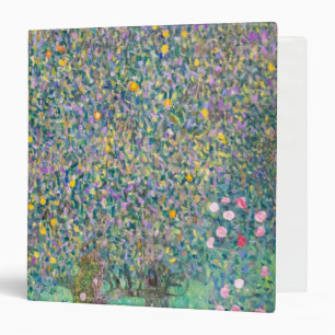 Gustav Klimt - Rosebushes under the Trees 3 Ring Binder