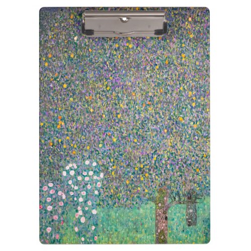 Gustav Klimt _ Rosebushes under the Trees Clipboard