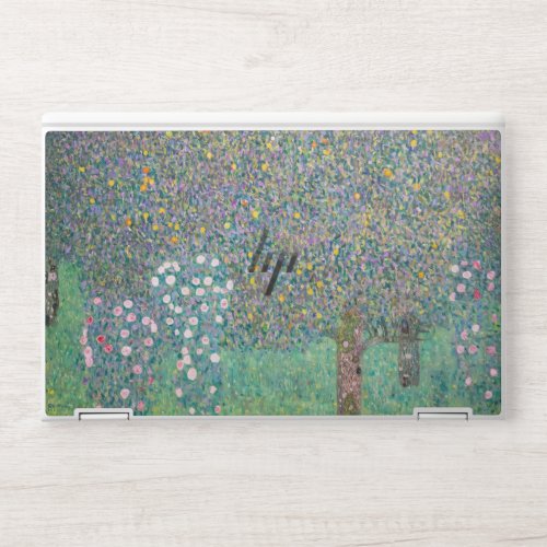 Gustav Klimt _ Rosebushes under the Trees HP Laptop Skin