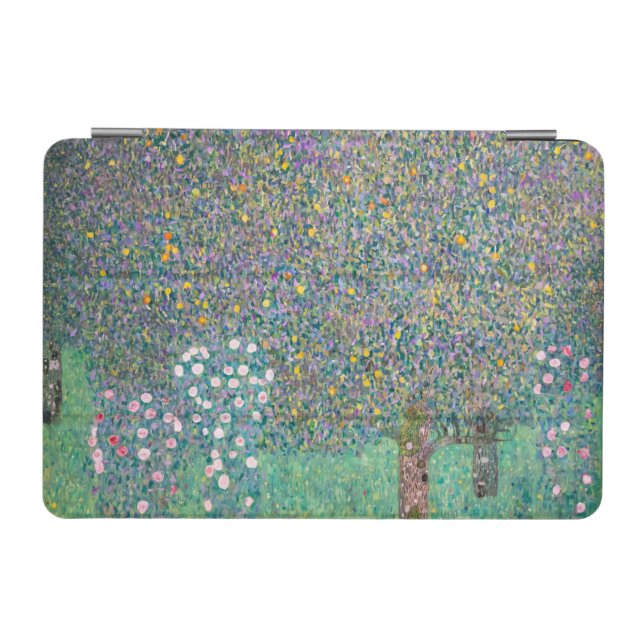 Gustav Klimt - Rosebushes under the Trees iPad Mini Cover (Horizontal)