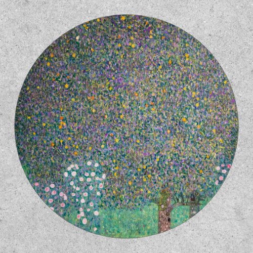 Gustav Klimt _ Rosebushes under the Trees Patch