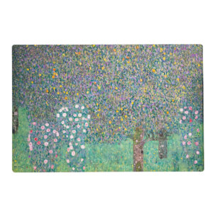 Gustav Klimt - Rosebushes under the Trees Placemat