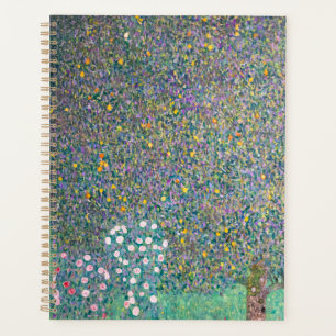 Gustav Klimt - Rosebushes under the Trees Planner