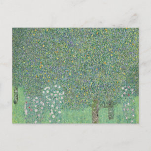 Gustav Klimt - Rosebushes under the Trees Postcard