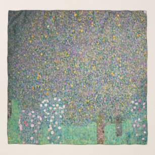 Gustav Klimt - Rosebushes under the Trees Scarf