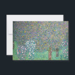 Gustav Klimt - Rosebushes under the Trees Thank You Card<br><div class="desc">Rosebushes under the Trees / Roses under the Trees by Gustav Klimt in 1905</div>
