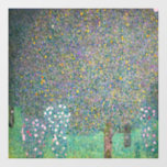 Gustav Klimt - Rosebushes under the Trees Window Cling<br><div class="desc">Rosebushes under the Trees / Roses under the Trees by Gustav Klimt in 1905</div>