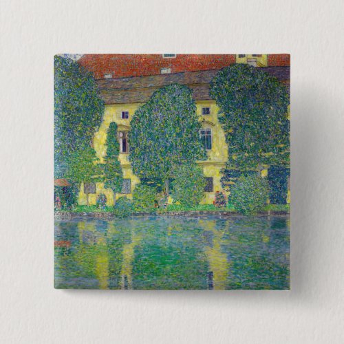 Gustav Klimt _ Schloss Kammer am Attersee III Button