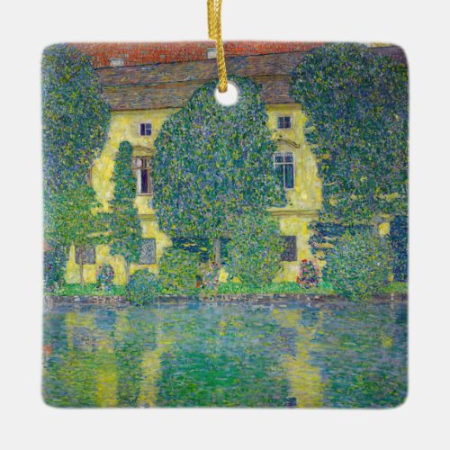 Gustav Klimt _ Schloss Kammer am Attersee III Ceramic Ornament