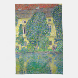 Gustav Klimt - Schloss Kammer am Attersee III Kitchen Towel