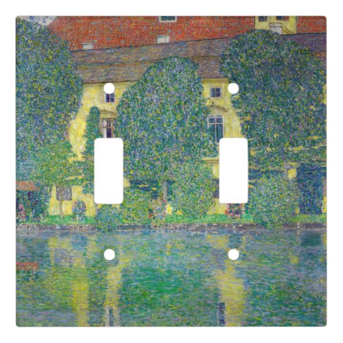 Gustav Klimt _ Schloss Kammer am Attersee III Light Switch Cover