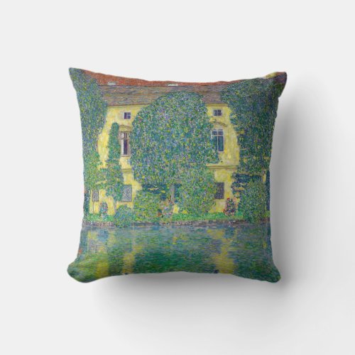 Gustav Klimt _ Schloss Kammer am Attersee III Throw Pillow