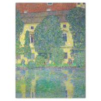 Gustav Klimt - Schloss Kammer am Attersee III Tissue Paper | Zazzle