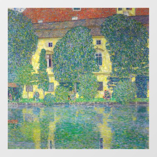 Gustav Klimt _ Schloss Kammer am Attersee III Window Cling