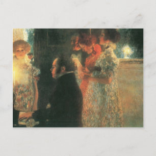 Gustav Klimt- Schubert at the Piano II Postcard