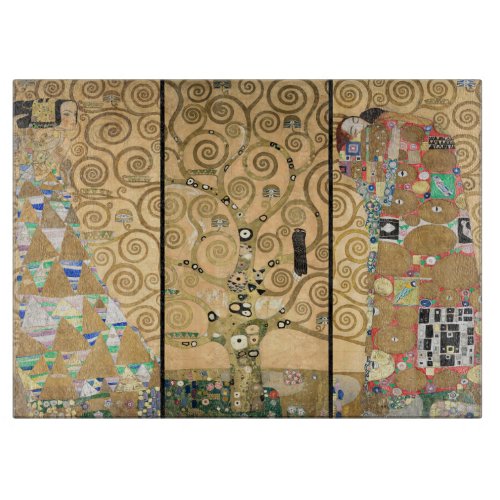 Gustav Klimt _ Stoclet Frieze Tree of Life Cutting Board