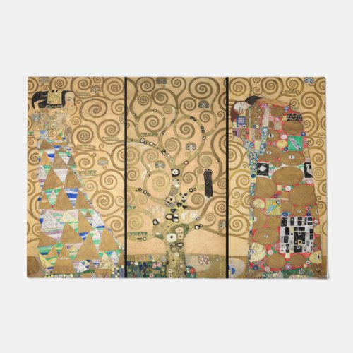 Gustav Klimt _ Stoclet Frieze Tree of Life Doormat