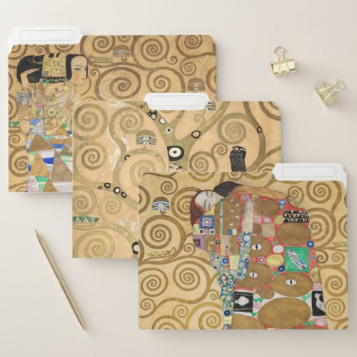 Gustav Klimt _ Stoclet Frieze Tree of Life File Folder