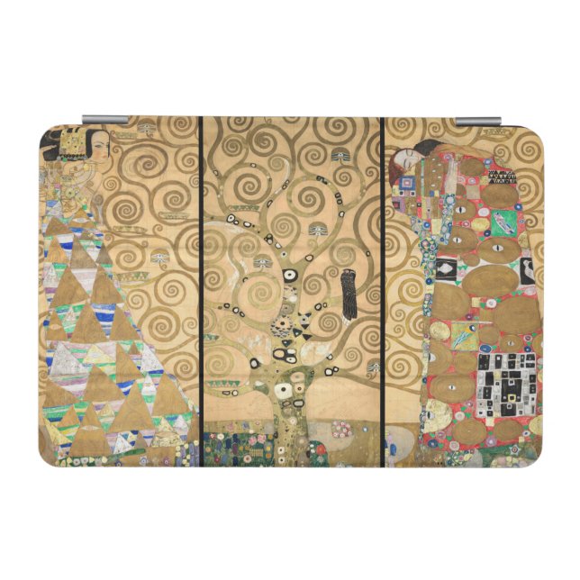 Gustav Klimt - Stoclet Frieze Tree of Life iPad Mini Cover (Horizontal)