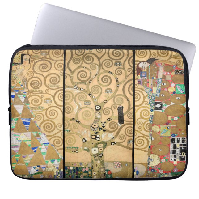 Gustav Klimt - Stoclet Frieze Tree of Life Laptop Sleeve (Front)