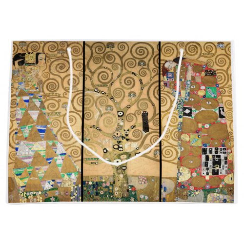 Gustav Klimt _ Stoclet Frieze Tree of Life Large Gift Bag