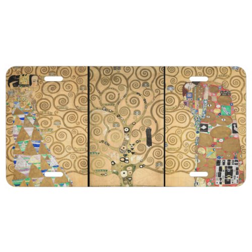 Gustav Klimt _ Stoclet Frieze Tree of Life License Plate